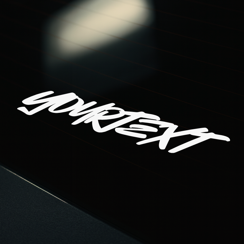 SLASH CUSTOM TEXT