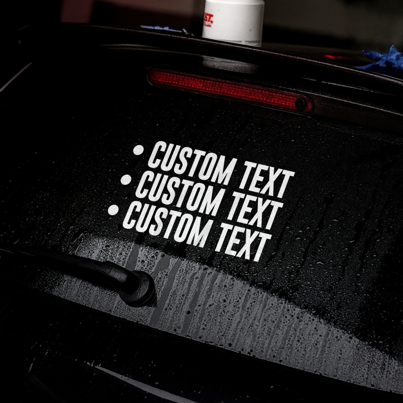 CUSTOM TEXT LINES