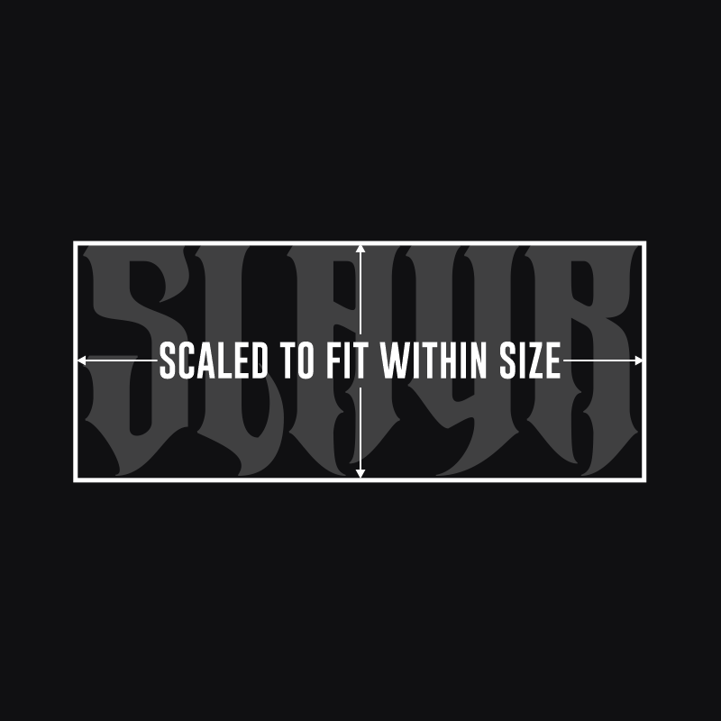 SLAYR CUSTOM TEXT