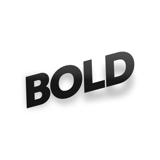 Bold "Custom Text"