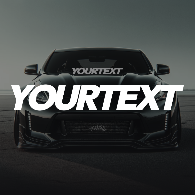 Bold "Custom Text"