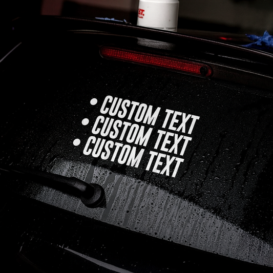 CUSTOM TEXT LINES