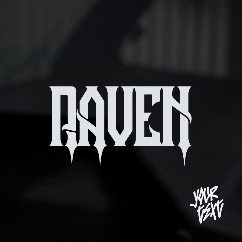 RAVEN CUSTOM TEXT