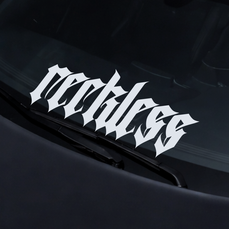 Reckless Decal Sticker — Xclusiv Decals